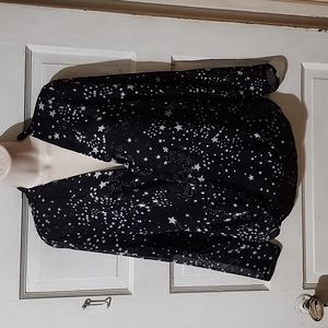 Banana Republic Long Sleeve Sheer Star Top XS